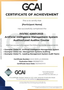 ISO 42001 Lead Auditor Certificate